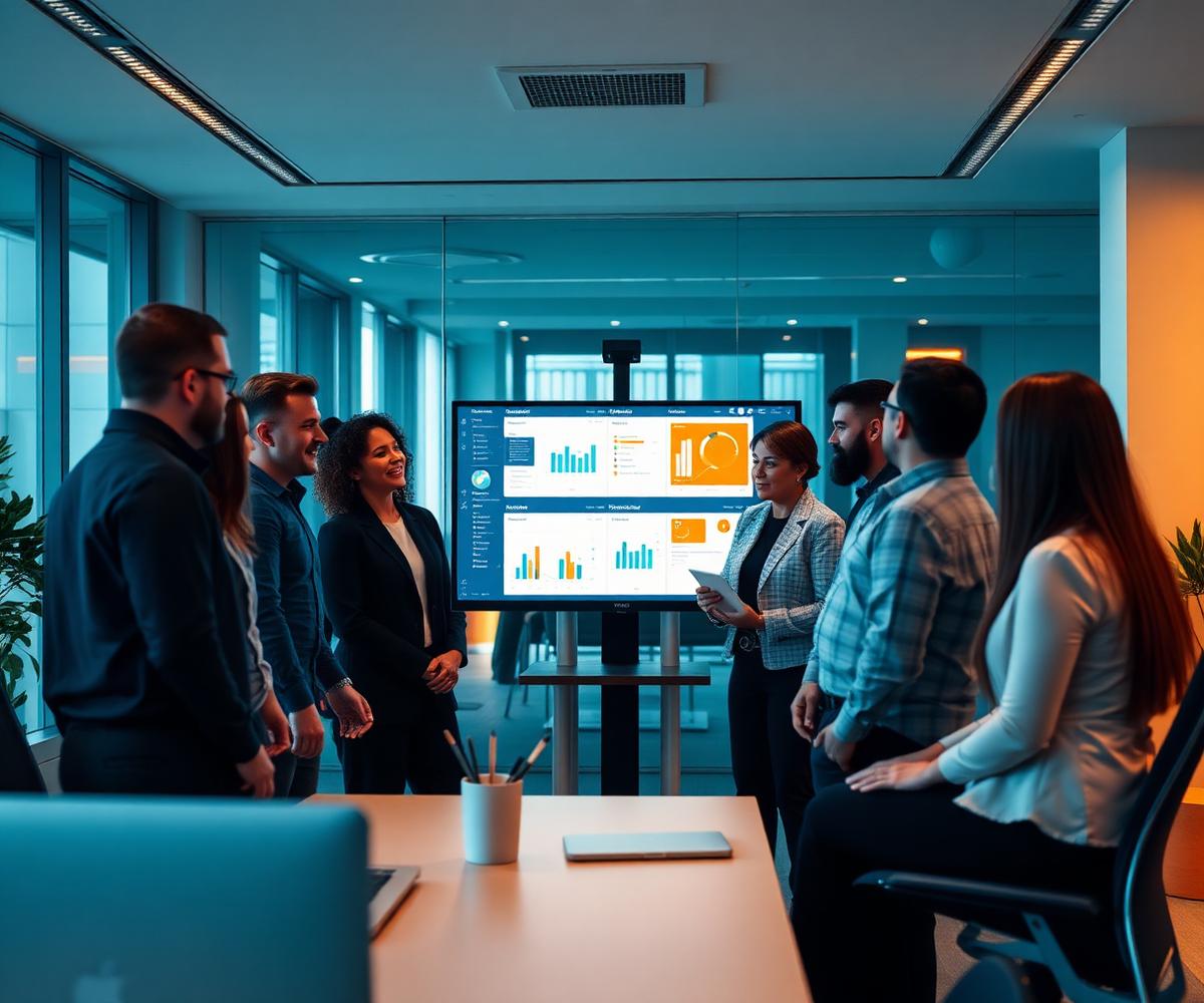 Equipe Lector analisando indicadores de aprendizagem